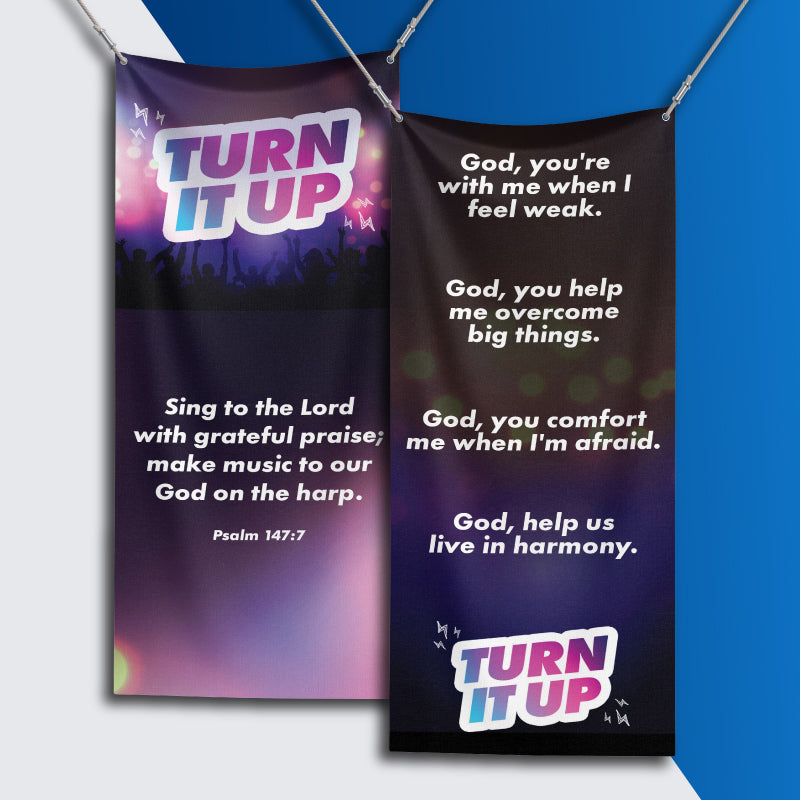 Turn it Up Banners
