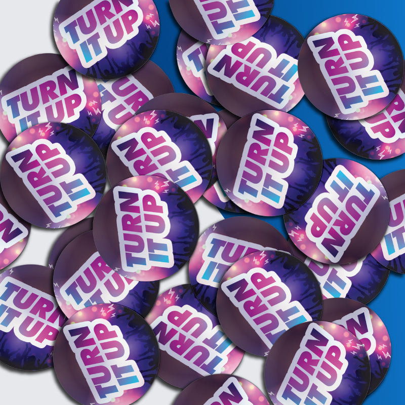 Turn It Up Stickers