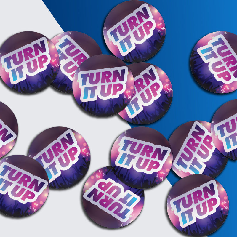 Turn It Up Stickers