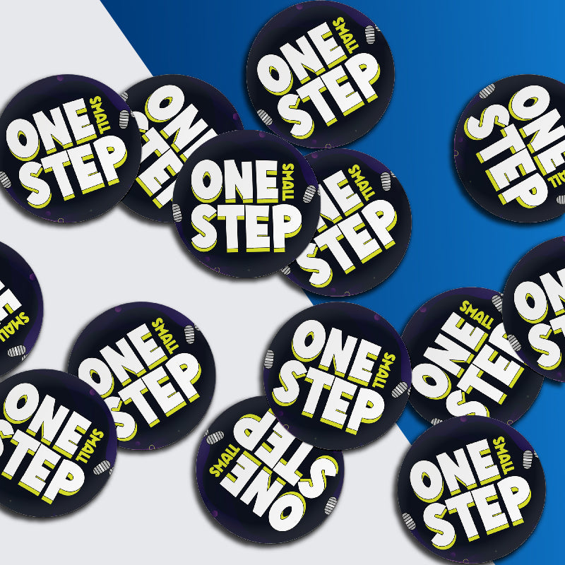 One Small Step Stickers