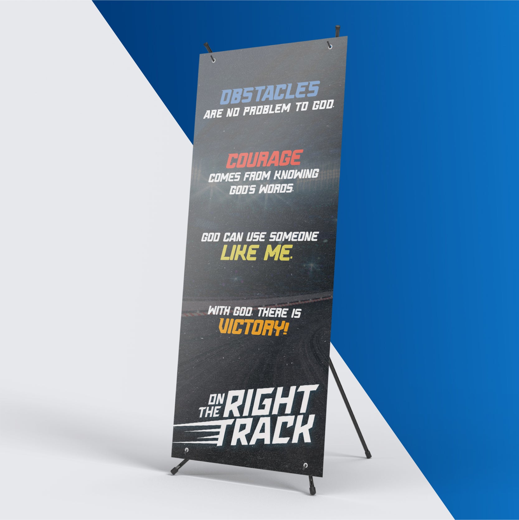 On The Right Track Banners
