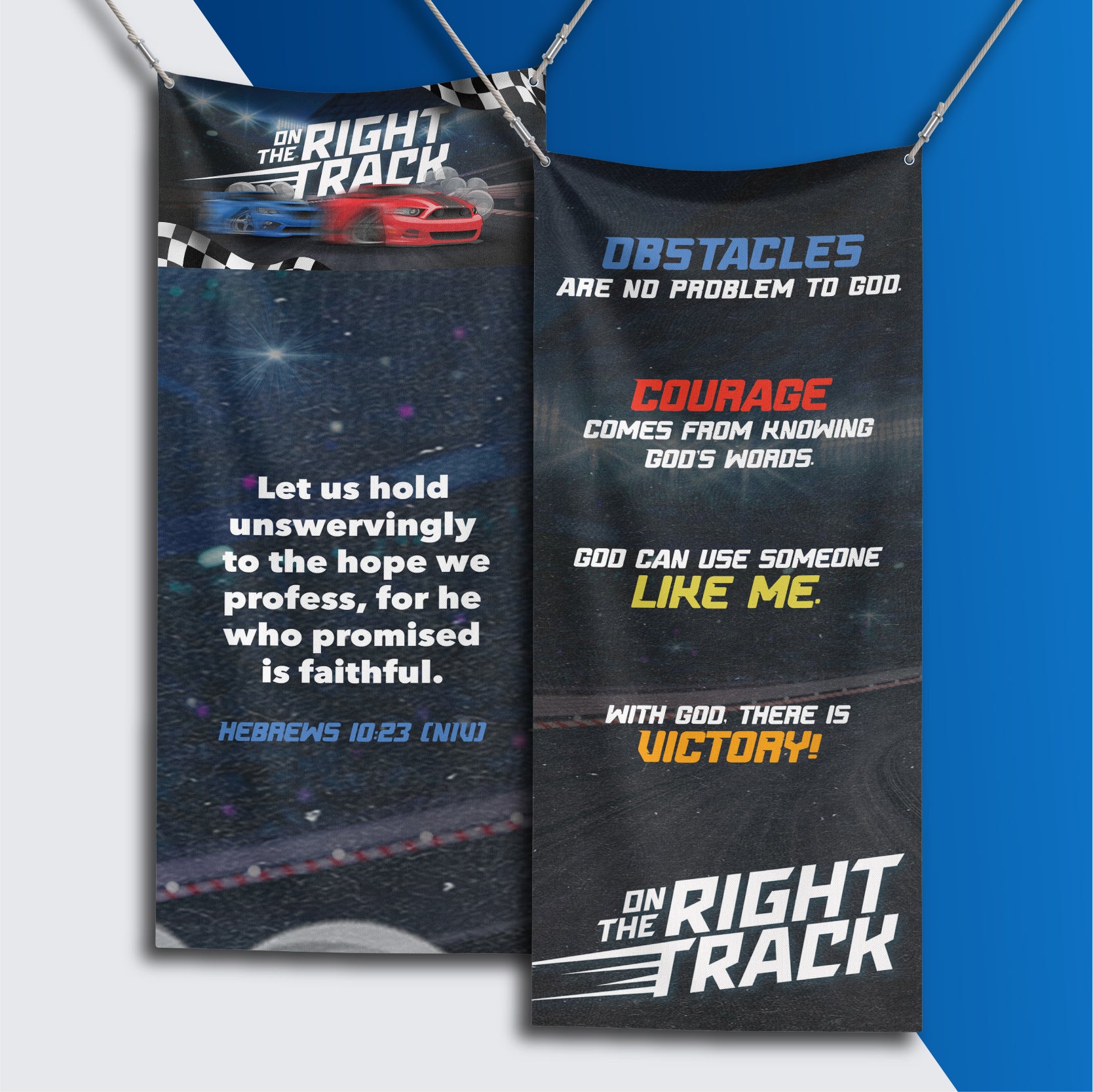 On The Right Track Banners