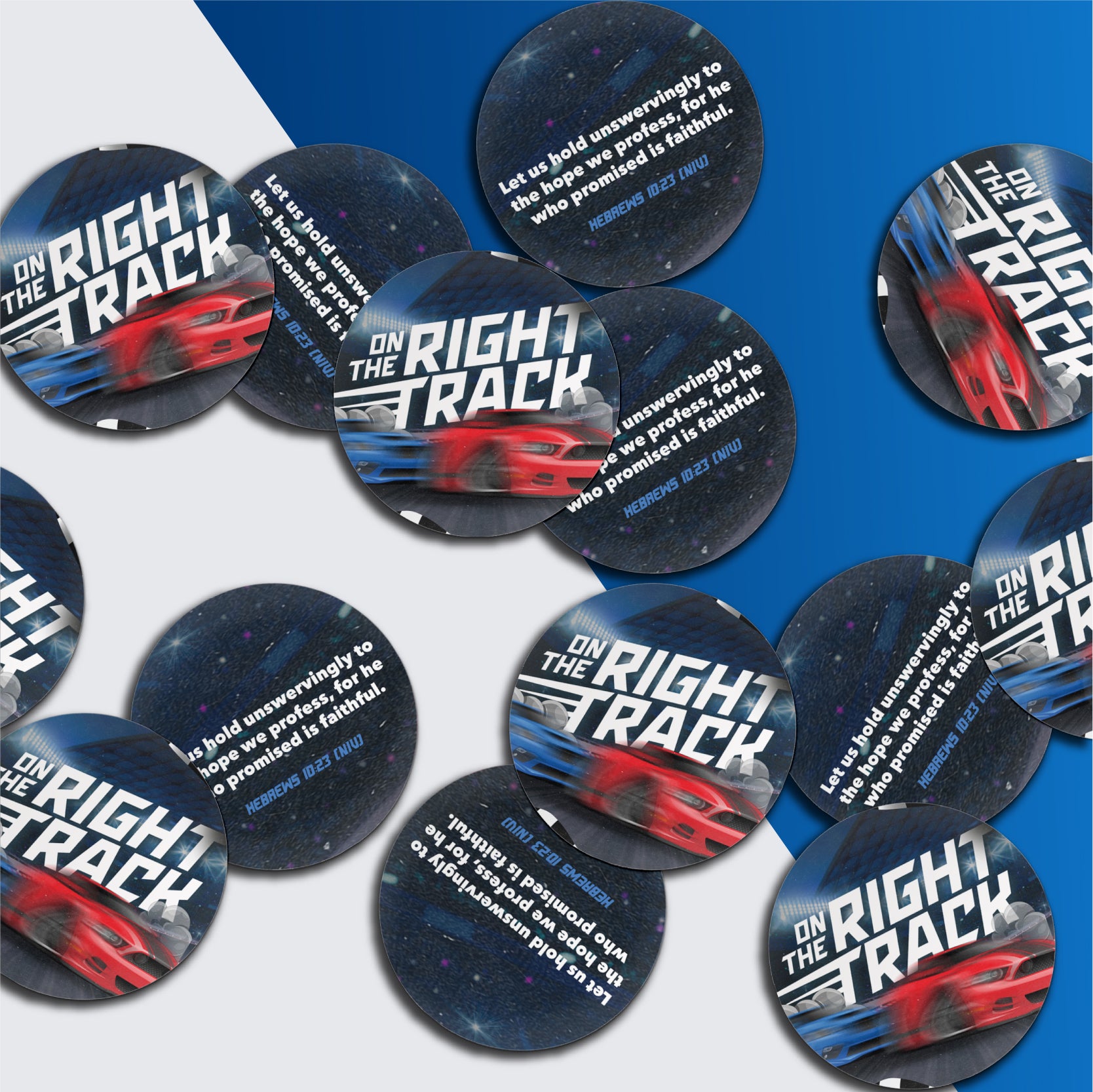 On The Right Track Stickers